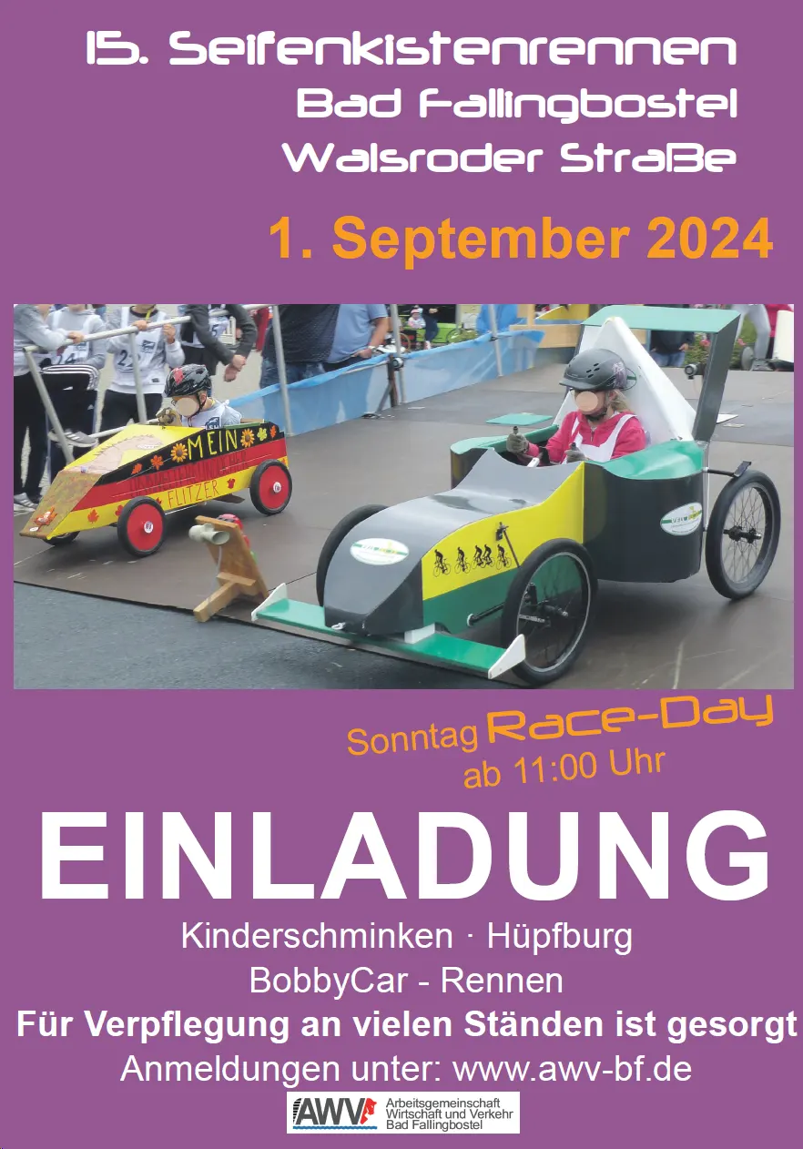Großes Seifenkistenrennen in Bad Fallingbostel!